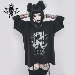 lost in the mist forest design classic unisex tee