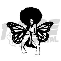 black woman butterfly svg, black woman svg, juneteenth svg file digital