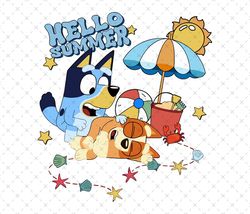 blue dogs hello summer png, blue dogs brother svg, dogs png, dogs svg, dogs family svg