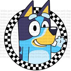 bluey checkered png sublimation digital