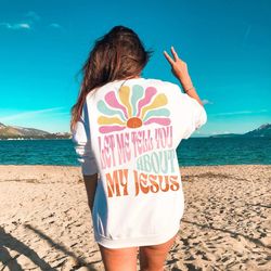 let me tell you about my jesus colorful trendy christian png