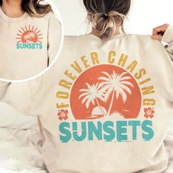 forever chasing sunsets svg png retro summer svg retro beach svg