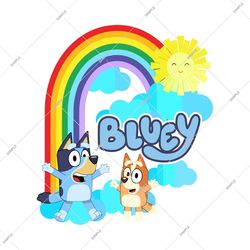 bluey rainbow png, bluey png, bluey birthday png, bingo png, bluey family png, bluey friends png, instant download