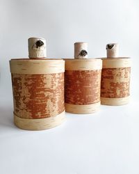 birch bark box with lid