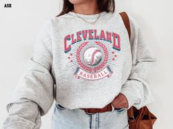 Cleveland Sweatshirt, Retro Style, Vintage Style Shirt, 90s Throwback Sweatshirt, CLE Ohio Sweater, Sports Fan Gift Idea