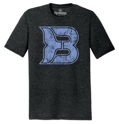 throwbackmax binghamton whalers whale tail hockey classic cut, premium tri-blend tee shirt - black heather