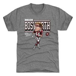 Brian Bosworth Men's Premium T-Shirt - Oklahoma Throwbacks Brian Bosworth Oklahoma Cartoon WHT
