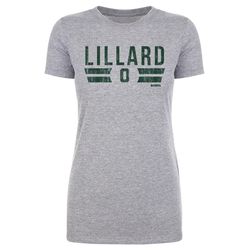 damian lillard women's t-shirt - milwaukee basketball damian lillard milwaukee font