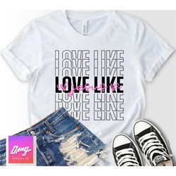 love like jesus retro style t-shirt, religious shirts for women, christian t-shirts, christian mom gift, gift for her, b