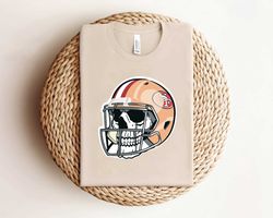 skull wear san francisco 49ers football helmetshirt