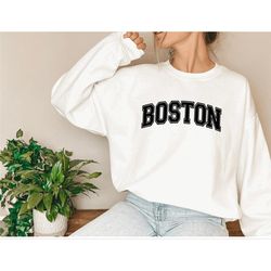 boston massachusetts college sweatshirt, college unisex crewneck sweater, sweatshirt, east coast sweatshirt, usa sweater