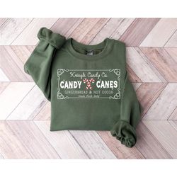 retro christmas sweatshirt, kringle candy co. shirt, christmas candy sweatshirt, candy cane shirt, christmas crewneck sw