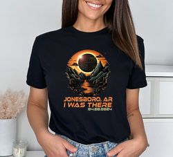 Jonesboro AR Solar Eclipse 2024 Shirt, Solar Eclipse 2024 Shirt, Astronomy Trip Souvenir Shirt, Cosmic Event Date 04.08.