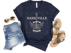 Nashville Shirt, Tennessee T Shirt, Nashville Music City Shirt, Guitar Shirt, Country Music Shirt, Rock and Roll Shirt,