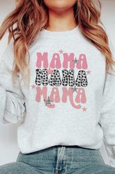 retro mama graphic sweatshirt, mother's day shirt, mother's day sweatshirt, mother's day gift, gift for mom, mom life, m