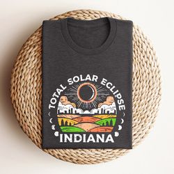 total solar eclipse indiana t-shirt, american eclipse 2024 sweatshirt, retro vintage solar eclipse tee, path of totality