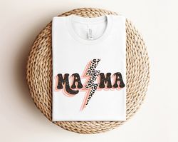 retro mama shirt, leopard mama shirt, mom life shirt, girl mama shirt, motherhood shirt, cute mom shirt, mothers day gif