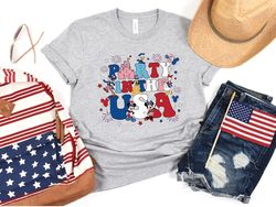 disney party in the usa shirt, disney fourth of july, mickey and friends 4th of july shirt, independence day shirt, disn