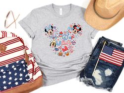disney mickey and minnie fourth of july shirts,happy 4th of july disney shirt,disney patriotic,disney independence day