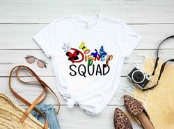 disney squad t-shirt, disney family squad 2024 shirt, disney 2024 trip, disney trip shirt, disney group shirts, disney f