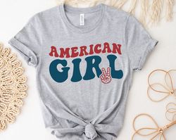 american girl shirt, peace out 4th of july gift, all american patriotic shirt, fourth of july shirt for women, cute patr