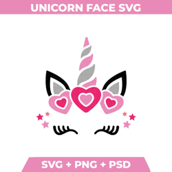 Unicorn Svg Unicorn Face Svg Unicorn Birthday Svg Unicorn Png Cut Unicorn Svg Cute Unicorn Face Svg