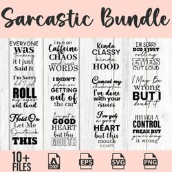 10 sarcastic bundle svg sarcastic cut file funny quote silhouette cricut digital fileblack friday