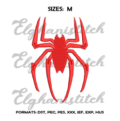 spider embroidery design file, embroidery design, machine embroidery, design
