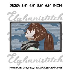 hyakkimaru embroidery design file / attack on titan anime embroidery design / anime embroidery design