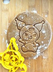 kuromi cookie cutters custom stamp for cake topper sugar cookies polimer clay 3d cookie cutter form for cooking fondant