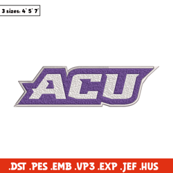 abilene christian logo embroidery design, ncaa embroidery, sport embroidery, logo sport embroidery, embroidery design