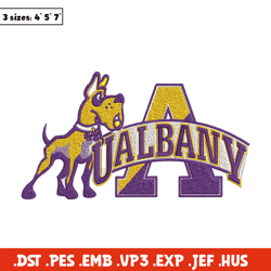 albany great danes logo embroidery design, ncaa embroidery, sport embroidery, logo sport embroidery, embroidery design
