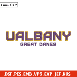 albany great danes logo embroidery design, ncaa embroidery, sport embroidery, logo sport embroidery,embroidery design