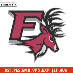 fairfield stags logo embroidery design, ncaa embroidery, sport embroidery,embroidery design,logo sport embroidery