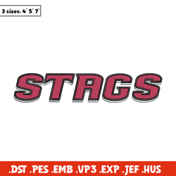 fairfield stags logo embroidery design, ncaa embroidery, sport embroidery,logo sport embroidery,embroidery design