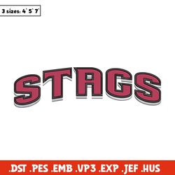 fairfield stags logo embroidery design, ncaa embroidery,sport embroidery,logo sport embroidery,embroidery design