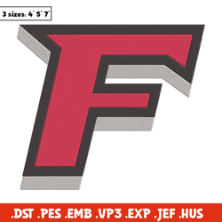 fairfield university logo embroidery design, ncaa embroidery, sport embroidery,logo sport embroidery,embroidery design