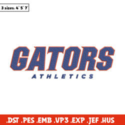 florida gators logo embroidery design, ncaa embroidery, embroidery design, logo sport embroidery, sport embroidery