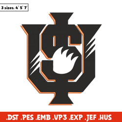 idaho state bengals logo embroidery design, ncaa embroidery, sport embroidery, logo sport embroidery,embroidery design.