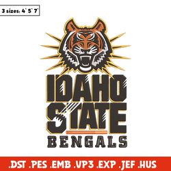 idaho state bengals logo embroidery design, ncaa embroidery, sport embroidery,logo sport embroidery,embroidery design