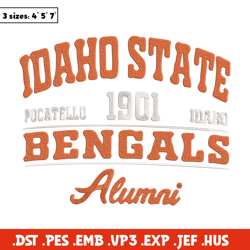 idaho state poster embroidery design, ncaa embroidery, embroidery design, logo sport embroidery, sport embroidery