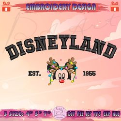 disneyland embroidery design, christmas mickey embroidery, disney christmas embroidery design, machine embroidery designs