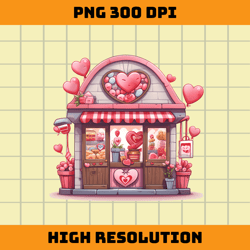 candy valentine store png design