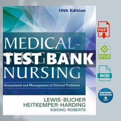 testbank lewis medical surgical nursing assessment and management 10th edition