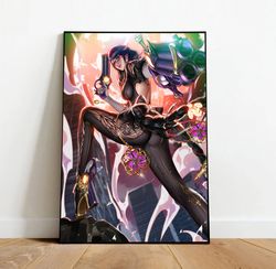 bayonetta canvas, canvas wall art, rolled canvas print, canvas wall print, game canvas