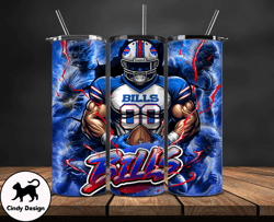 Buffalo BillsTumbler Wrap, NFL Logo Tumbler Png, Nfl Sports, NFL Design Png-04