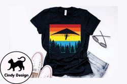 vintage hang gliding t shirt design design 225