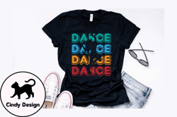 retro vintage dance t shirt design design 229