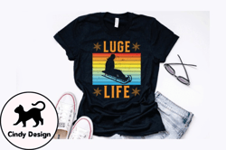 luge life   vintage design design 254