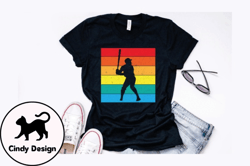 retro vintage baseball player design design 274